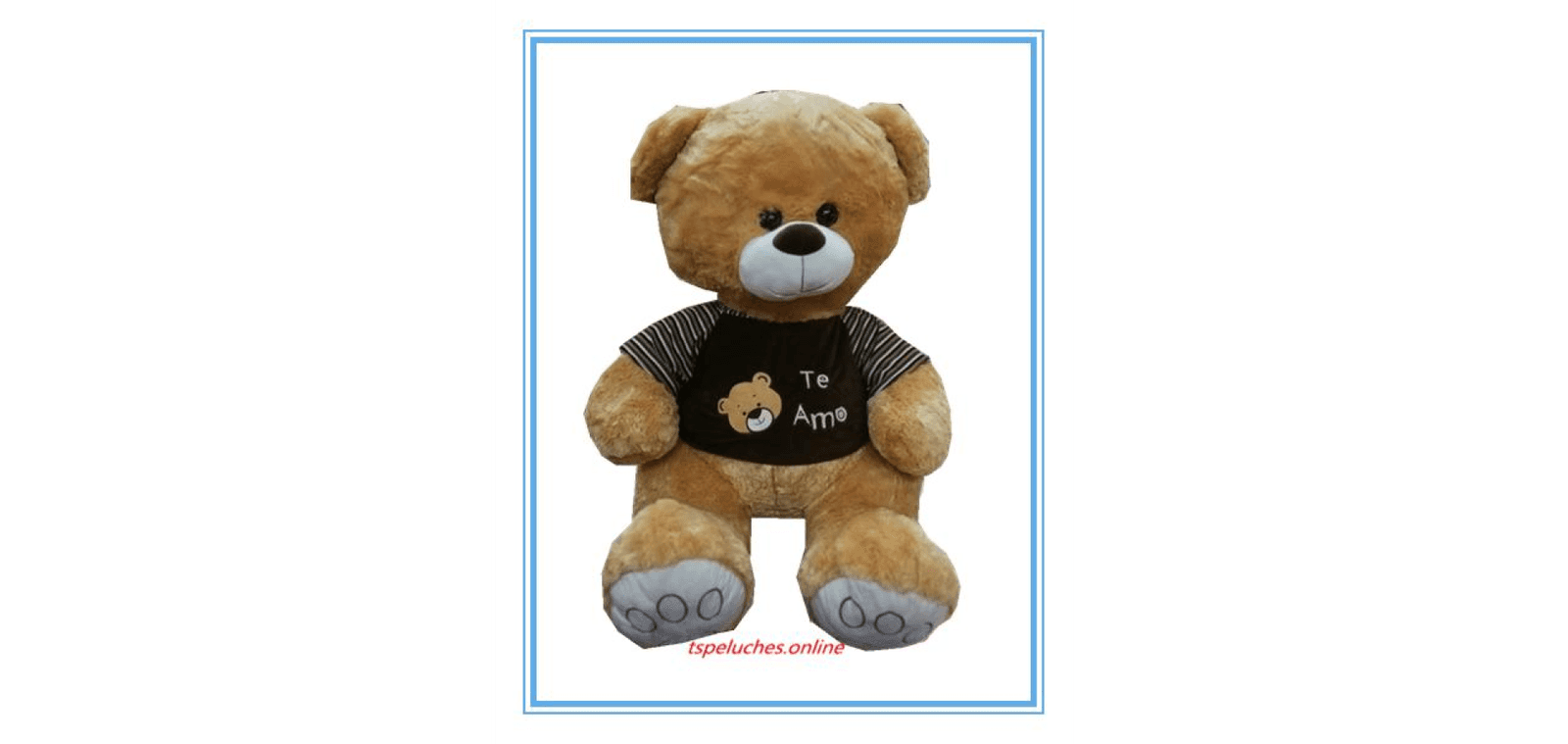 Oso con remera marrón oscuro | Marrón