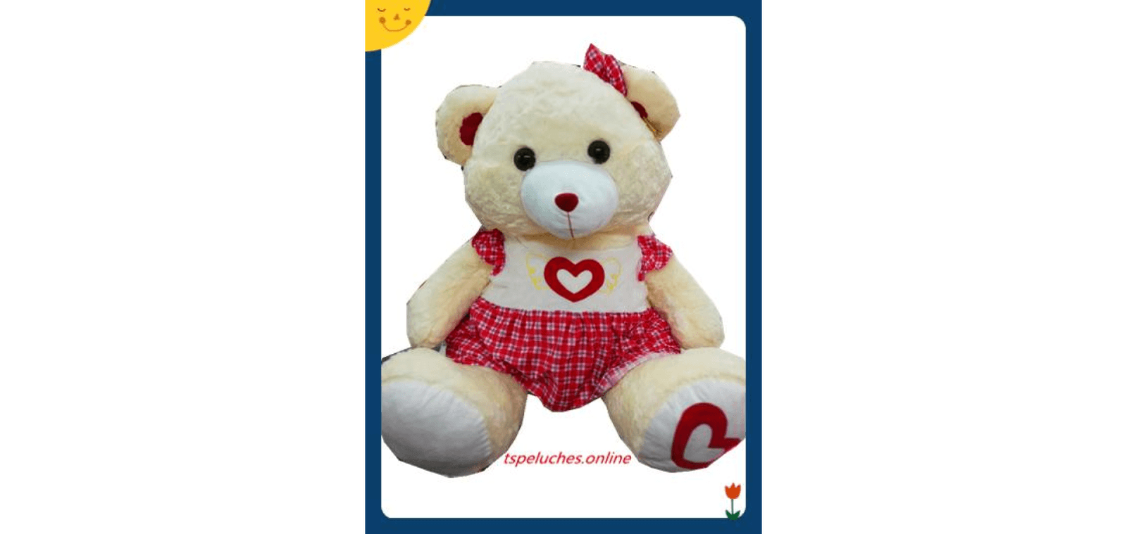 Oso con vestido | Blanco