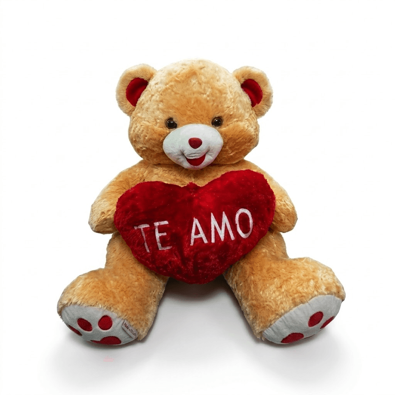 Oso con corazón | Marrón